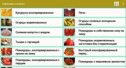 Маринады и соленья